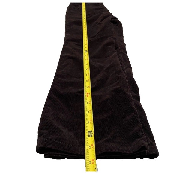 Chaps Denim Petites Women's Brown Velvet Straight Leg Mid-Rise Pants Size 4P - Picture 9 of 11